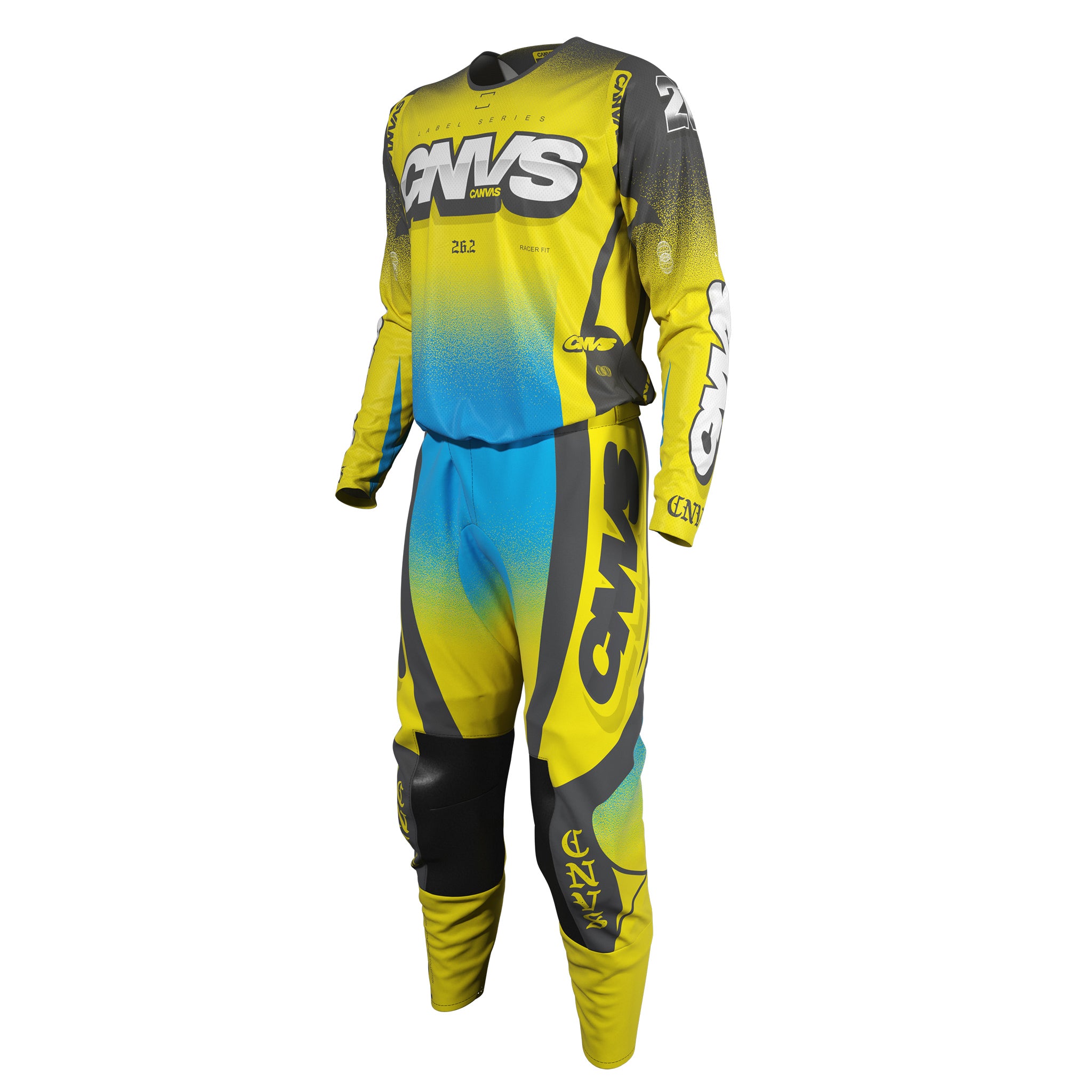 Label Series 26.2 Custom Motocross Gear - Yellow Blue