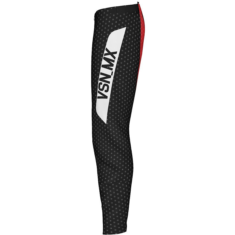 Vision MX Black and Red MX Pants