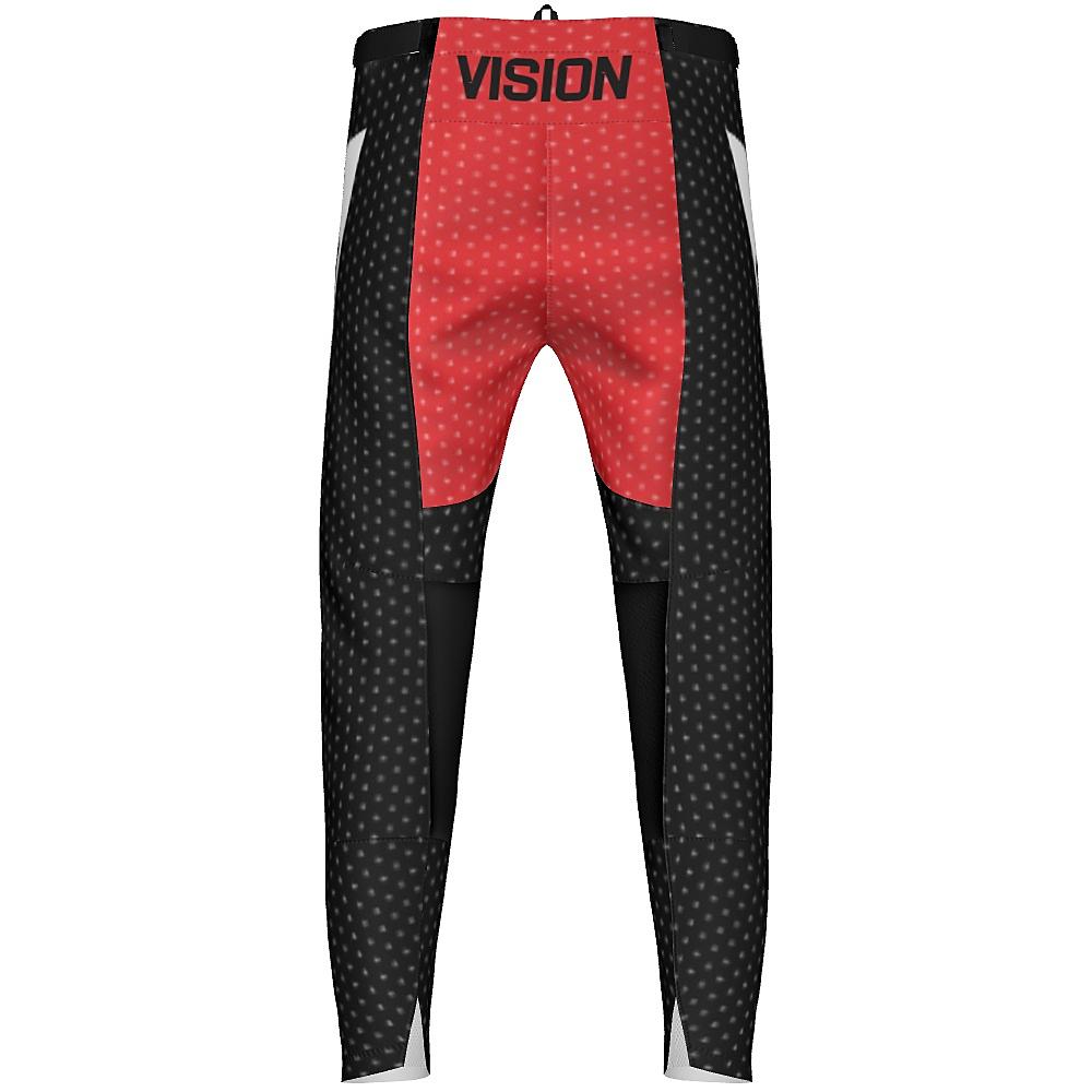 Vision MX Black and Red MX Pants