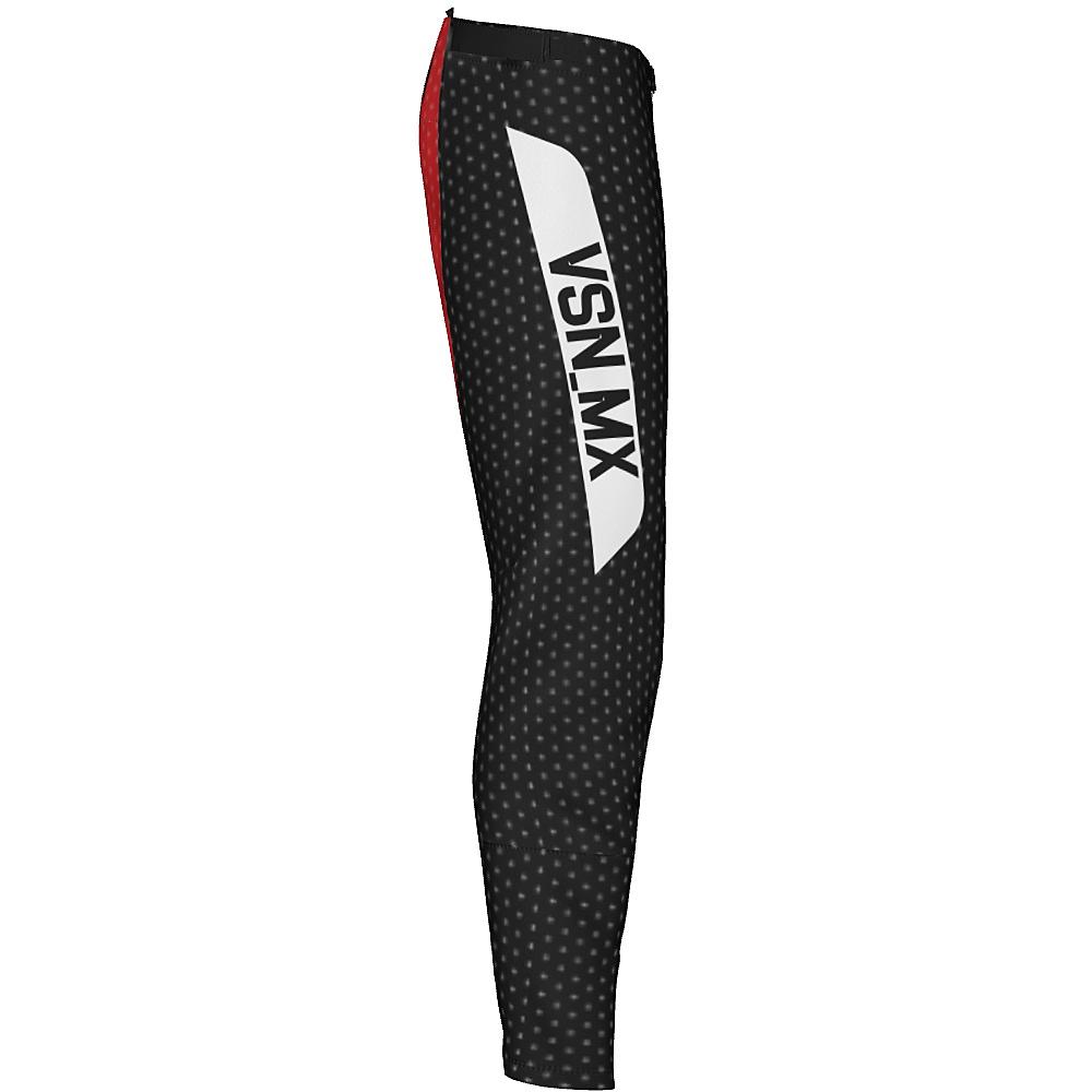 Vision MX Black and Red MX Pants