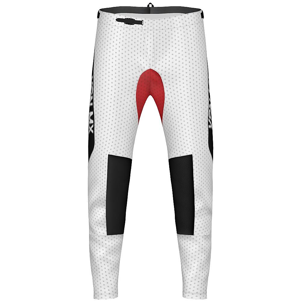 Vision MX White and Red Mx Pants