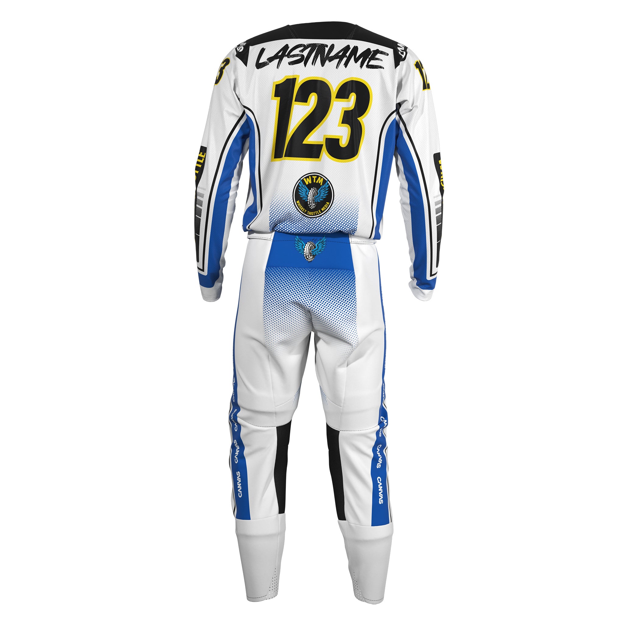 Whiskey Throttle Media Custom Gear set by Canvas MX - back.