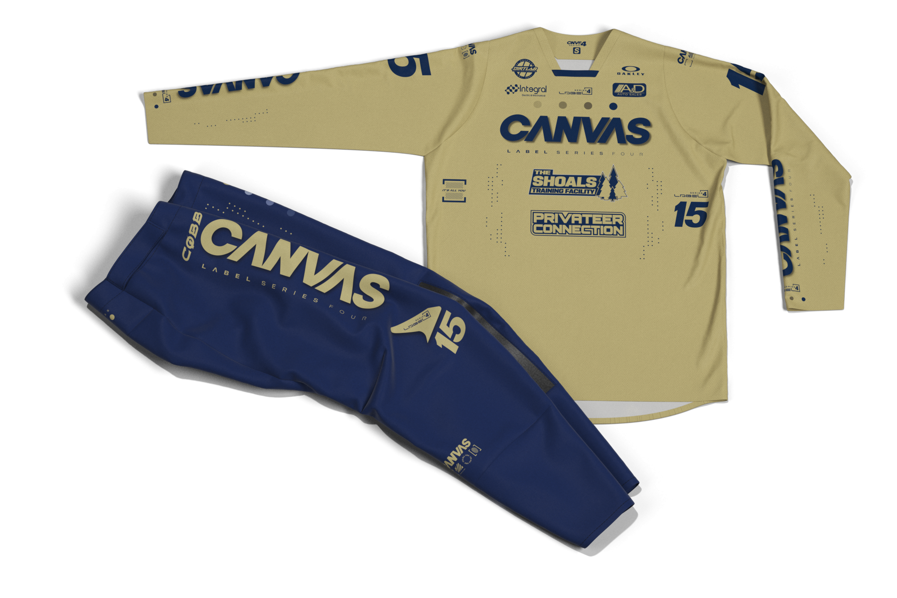 Label Series 4 - Navy - Custom MX Gear