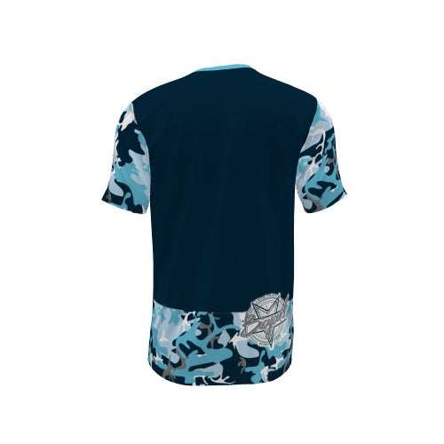 BICYCULT Crew Camo Short Sleeve Blue Grey