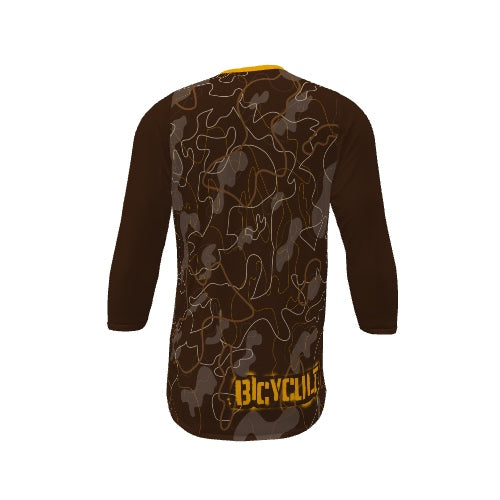 BICYCULT LinedCamo BRWN/Gold 3 Quarter Sleeve