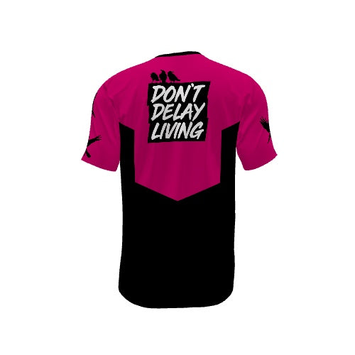 Adam Mock - Short Sleeve MTB Jersey -Pink