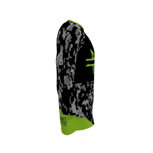 BICYCULT Tactical Division Black-Green 3/4 Sleeve