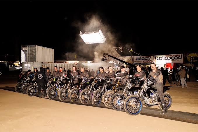 Chris Brown music video moto gear