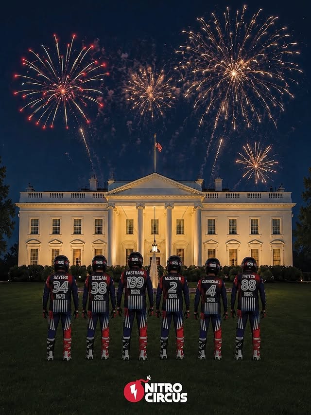 Nitro riders at the White House for the Freedom 250
