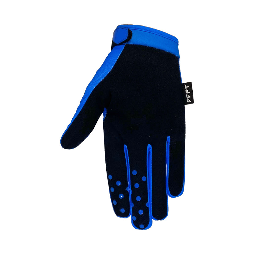 Deft Family Blue MX-MTB-BMX Gloves Palm