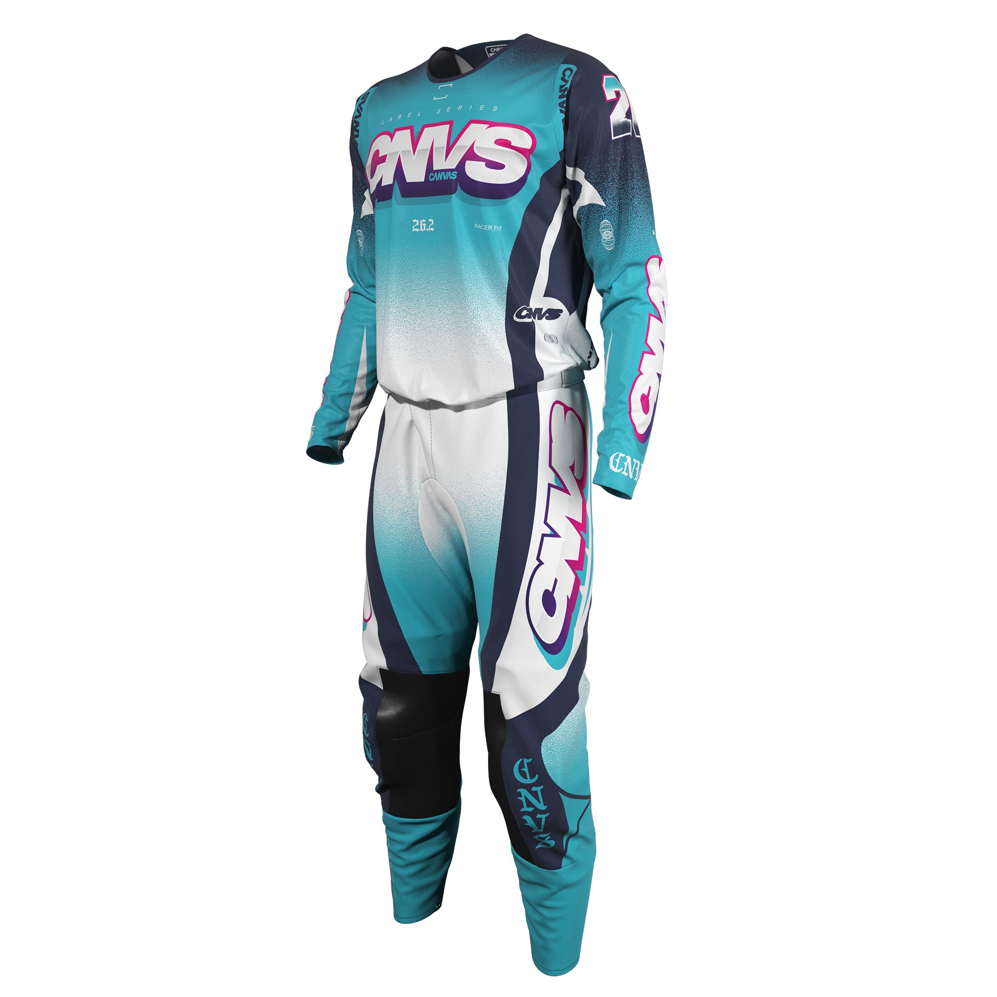 Label Series 26.2 Custom Motocross Gear - Teal