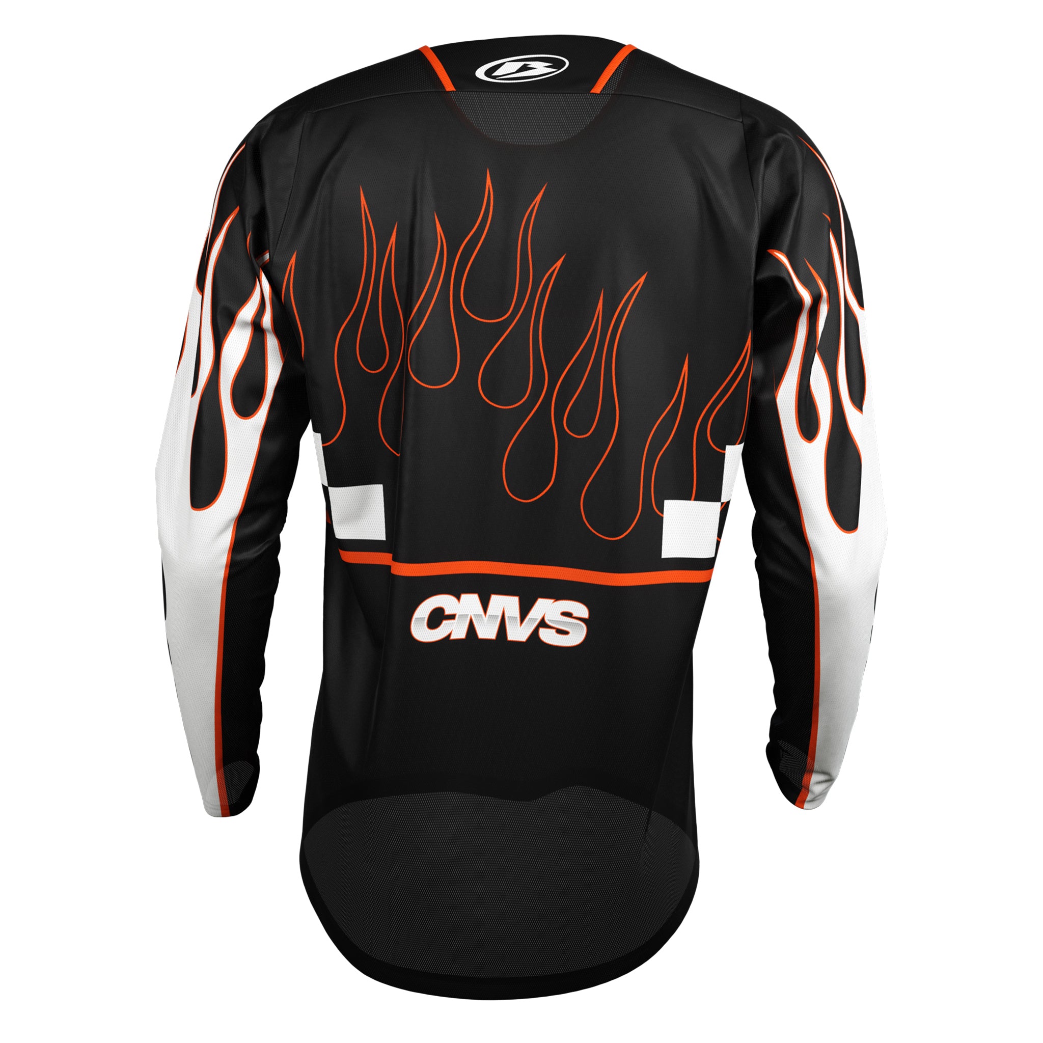 Flames Orange Custom Jersey