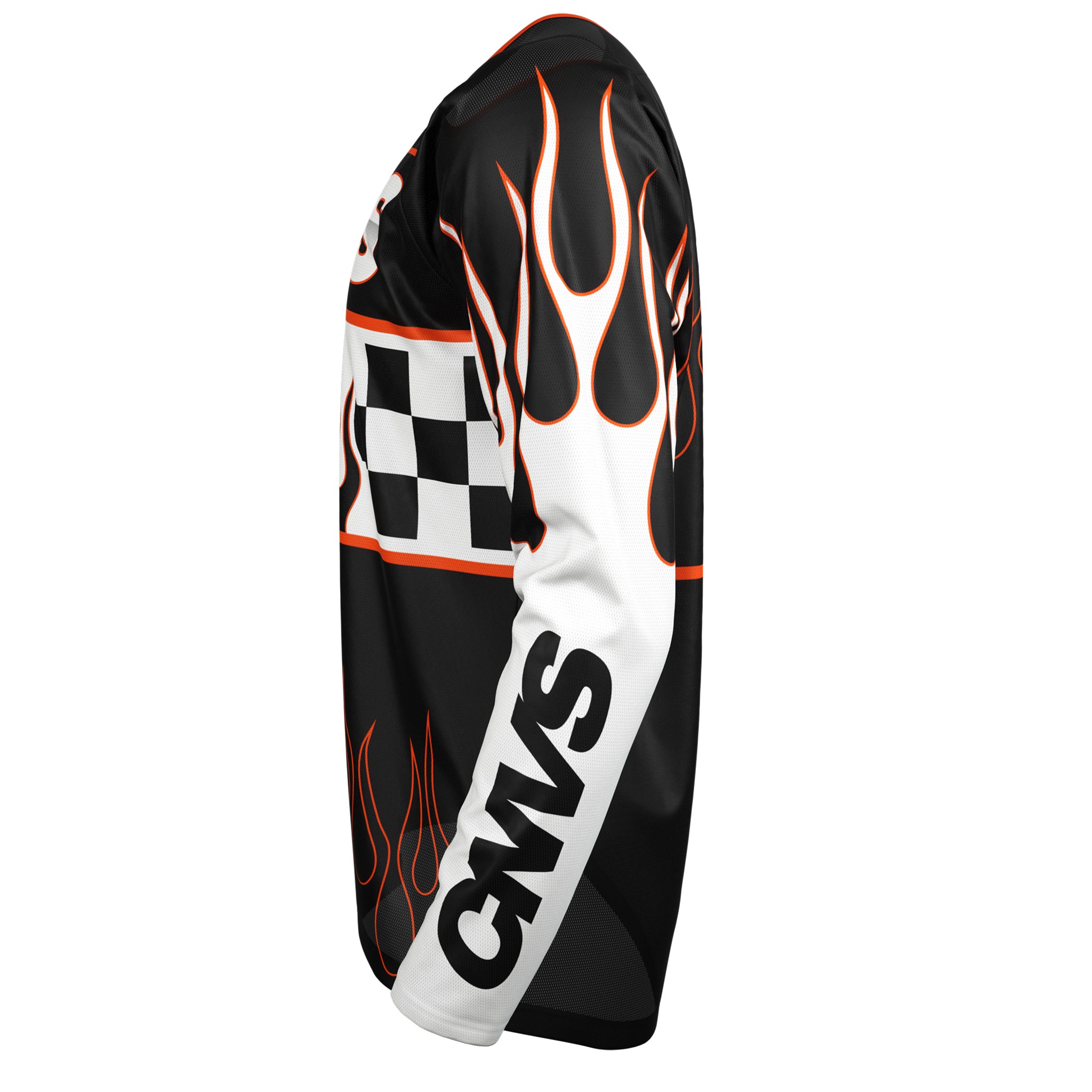 Flames Orange Custom Jersey