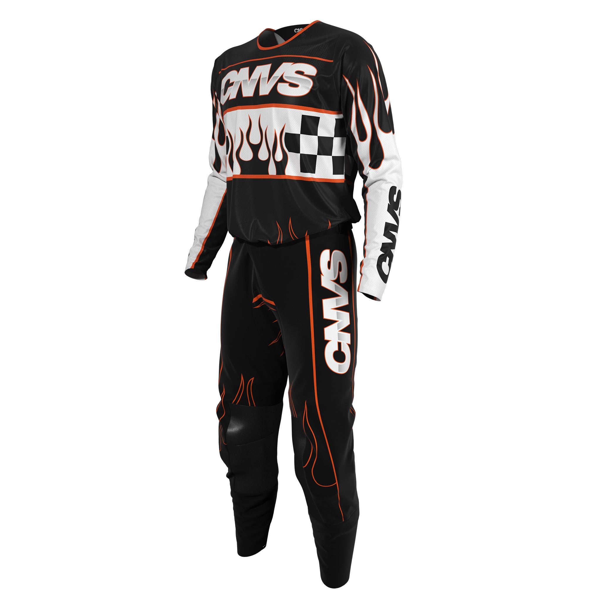 Flames Orange Custom AirFit MX Pants