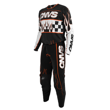 Flames Orange Custom AirFit MX Pants