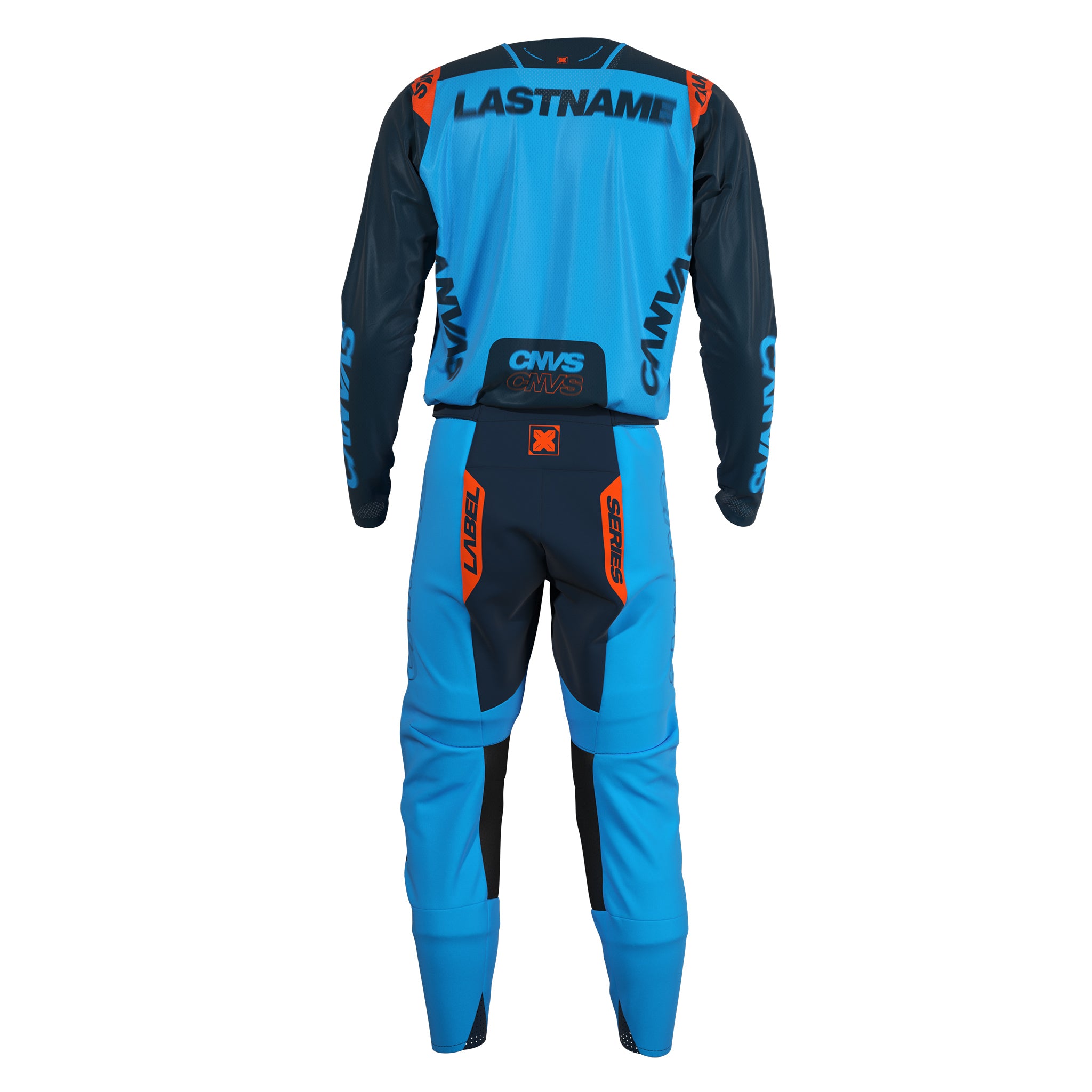 Label Series 10 Custom Motocross Gear - Navy & Orange