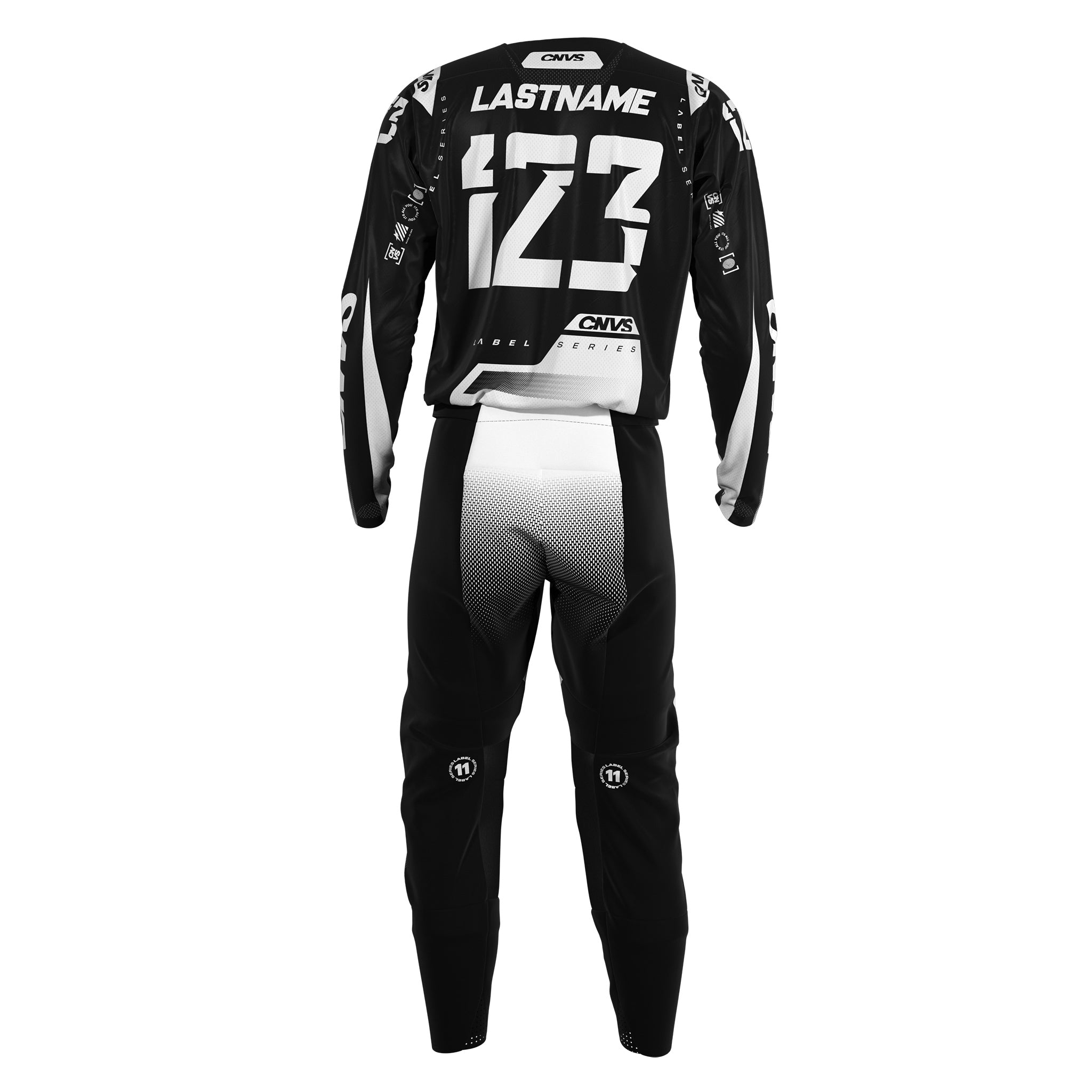 Label Series 11 Custom Motocross Gear - Black