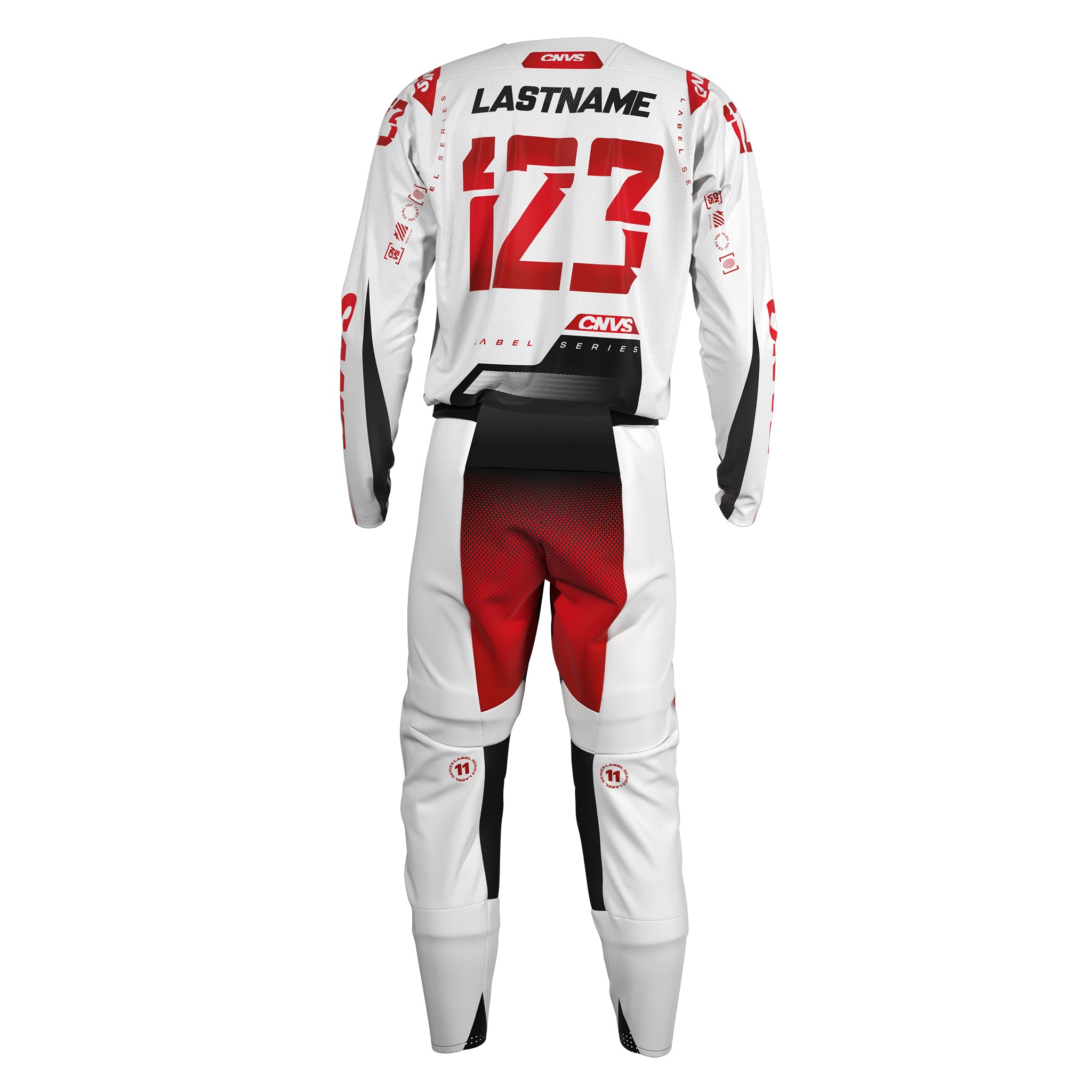 Label Series 11 Custom Motocross Gear - Red