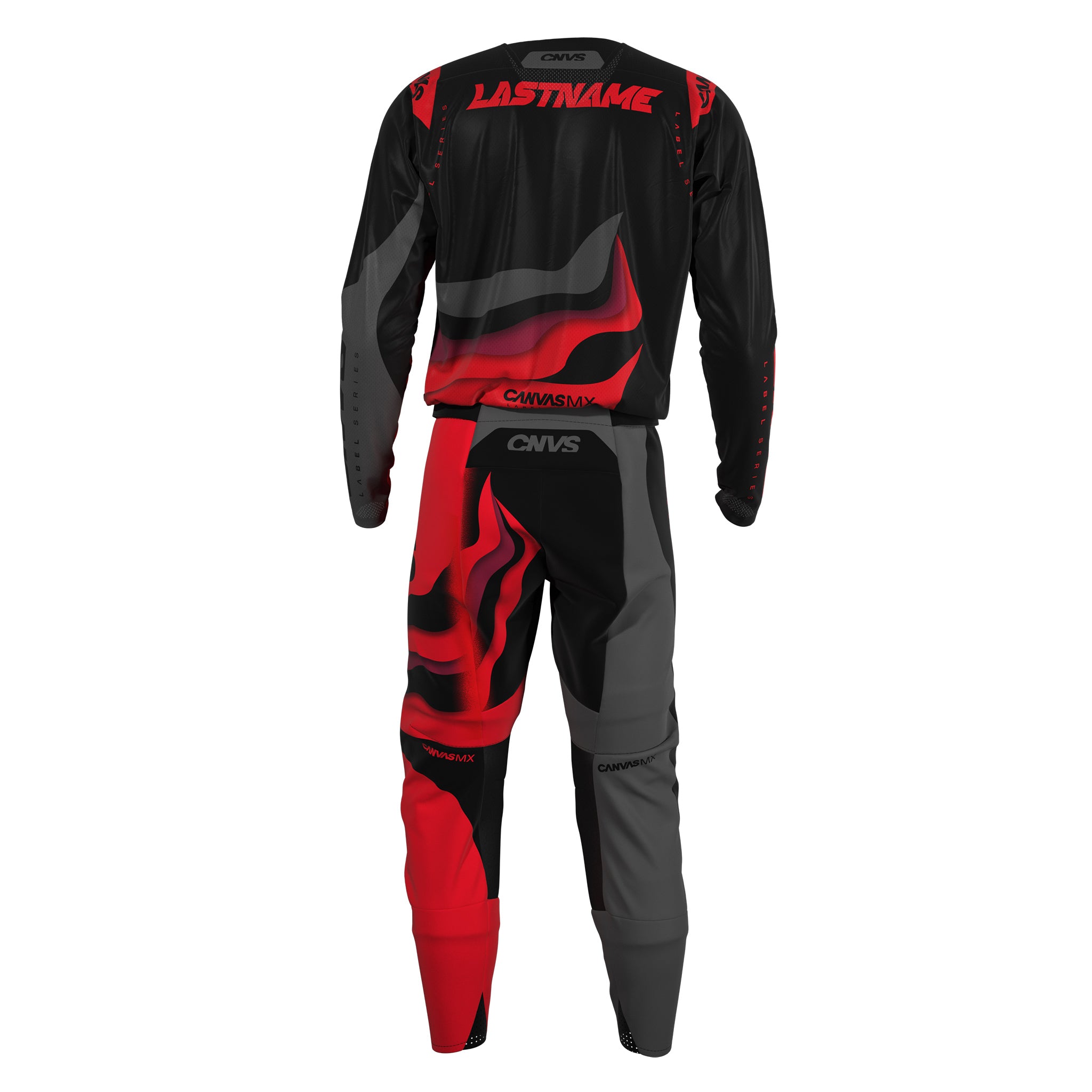 Label Series 12 Custom Motocross Gear - Dark Red