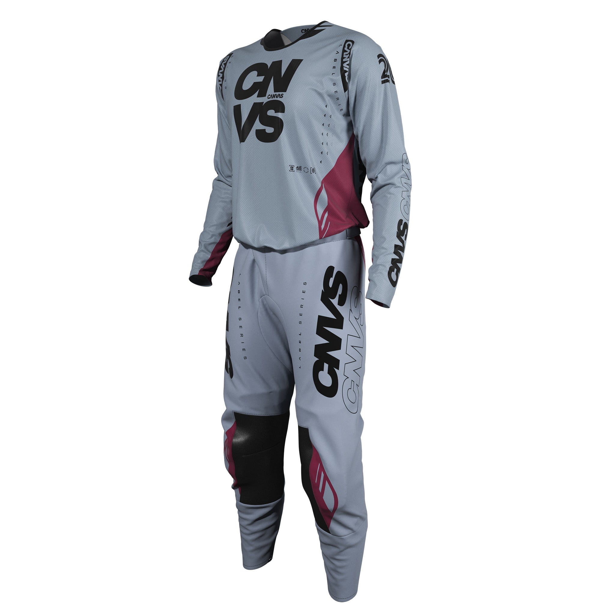 Label Series 26.1 Custom Motocross Gear - Maroon/Grey