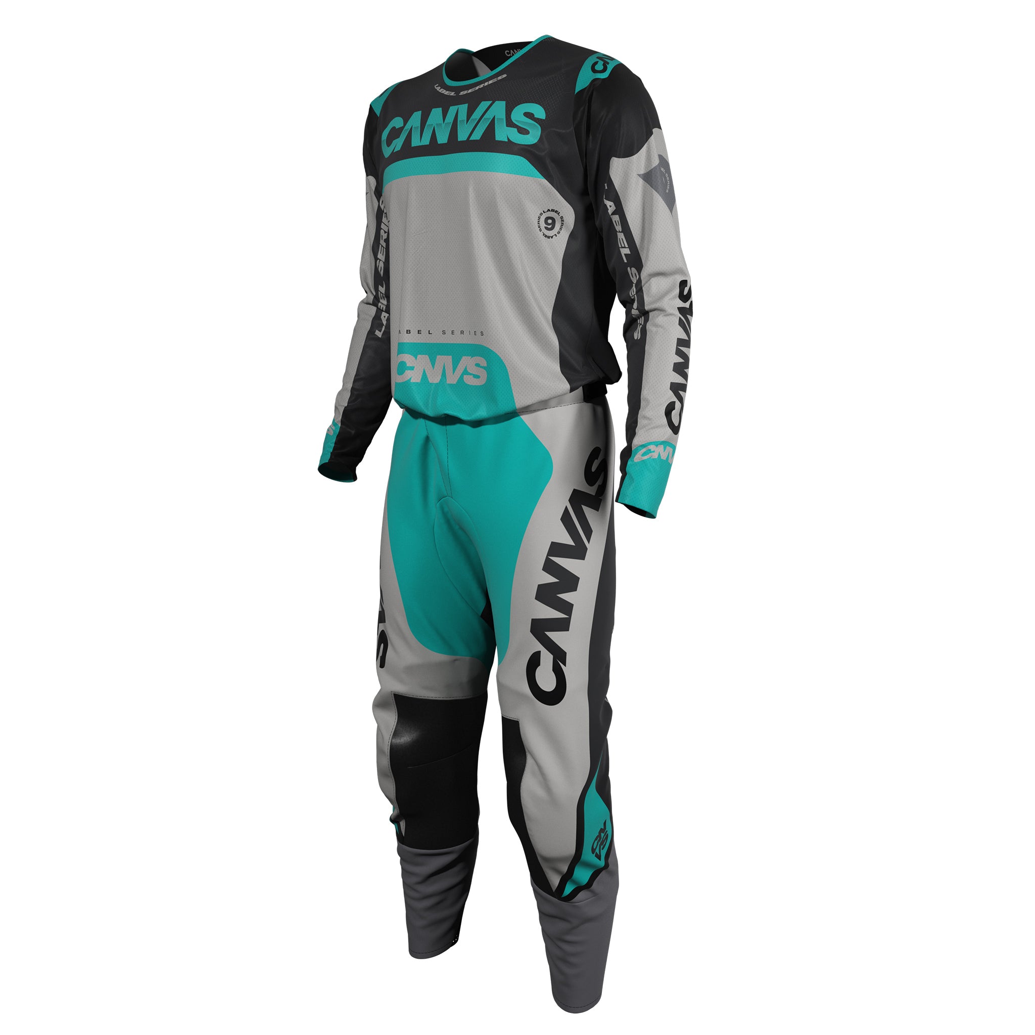 Label Series 9 Custom Motocross Gear - Night Teal