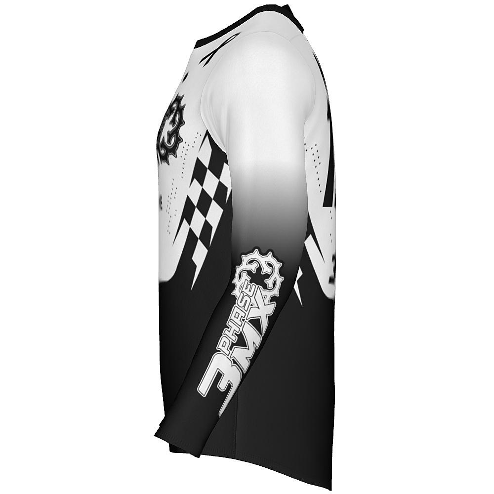 3 Phase MX Custom Black/White Jersey