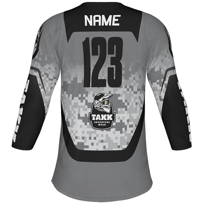 TAKK Gray 3-Quarter Sleeve Jersey - Adult