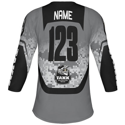 TAKK Gray 3-Quarter Sleeve Jersey - Youth