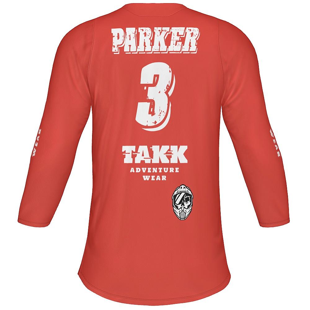 TAKK Red 3/4 Sleeve Jersey