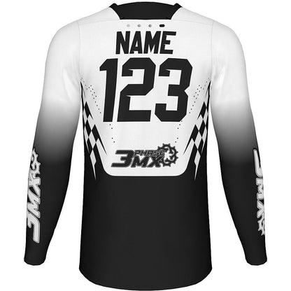 3 Phase MX Custom Black/White Jersey