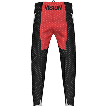 Vision MX Black and Red  MX Pants