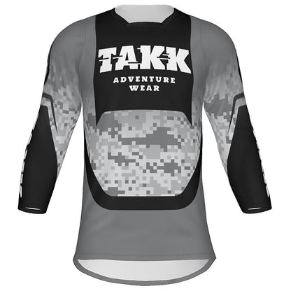 TAKK Gray 3-Quarter Sleeve Jersey - Youth