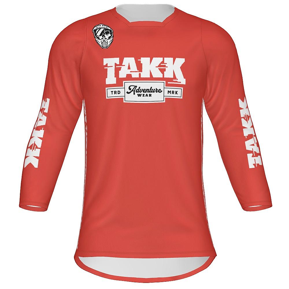 TAKK Red 3/4 Sleeve Jersey