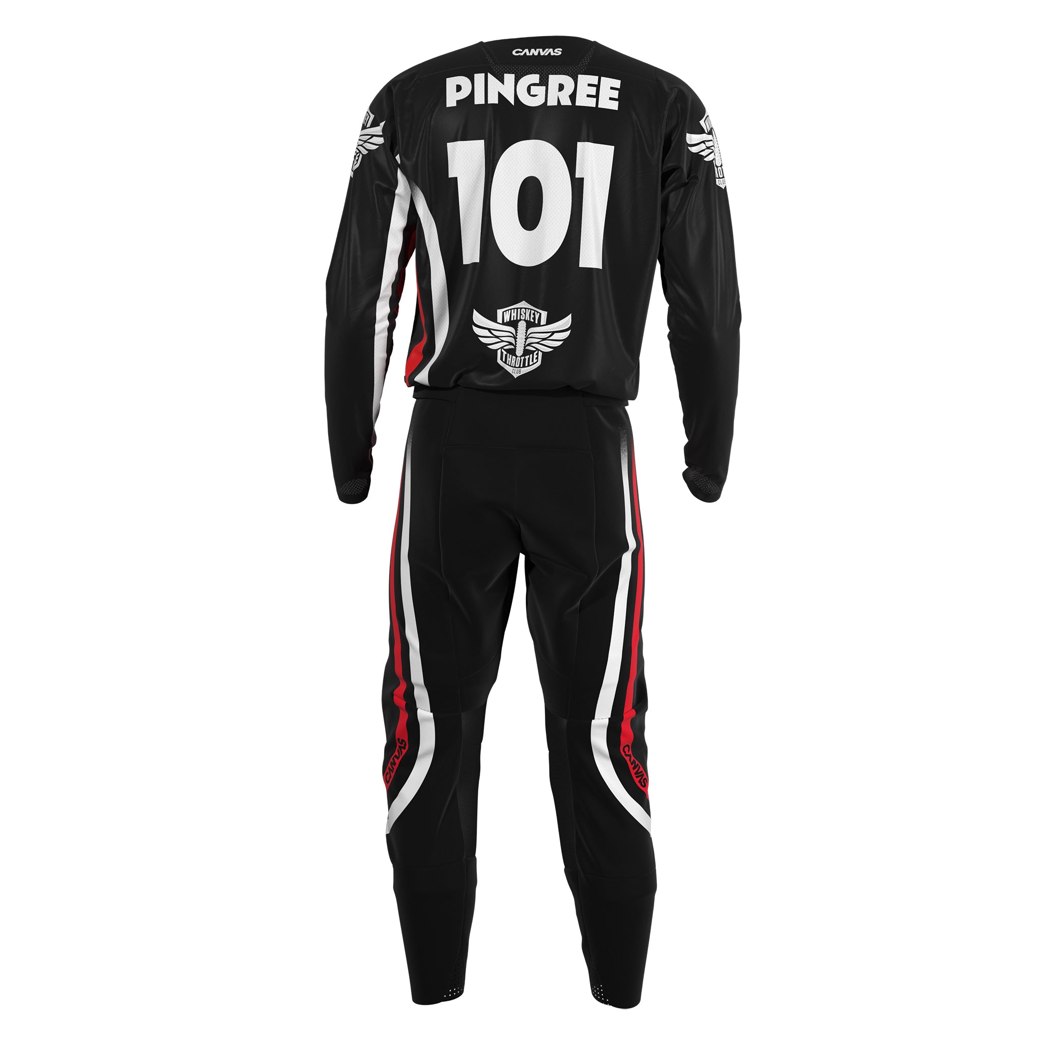 Whiskey Throttle MX Gear - Red White Striped