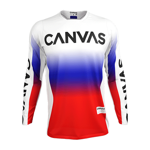 EVO - Red/White/Blue Custom Jersey