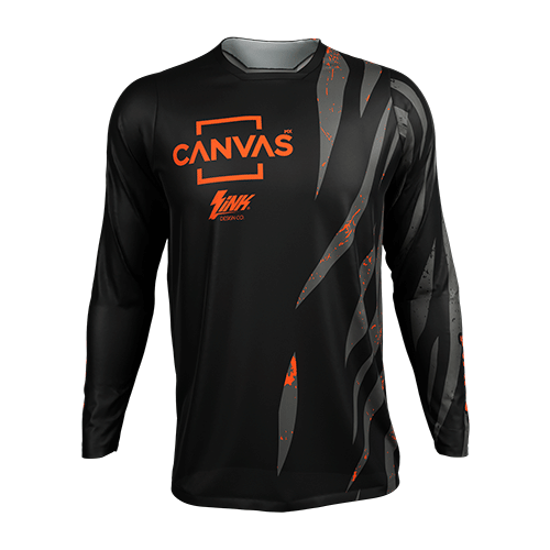 Instinct Black/Orange Custom Jersey