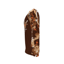 Load image into Gallery viewer, BICYCULT Crew Camo 3/4 Sleeve Brown Orange
