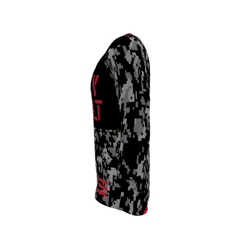 BICYCULT Tactical Division Black-Red 3/4 Sleeve