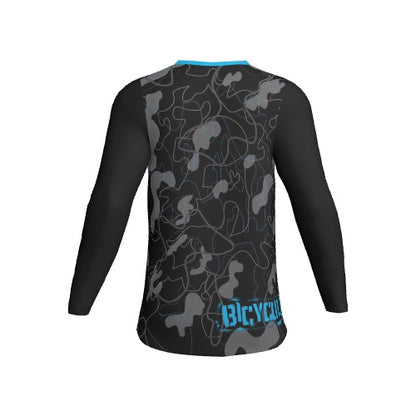 Lined Camo - Black and Blue Premium Fit