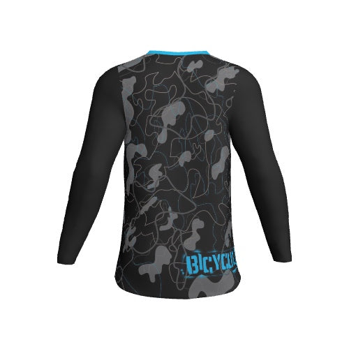 Lined Camo - Black and Blue Premium Fit
