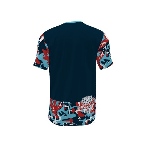 BICYCULT Crew Camo 3/4 Sleeve Red White Blue