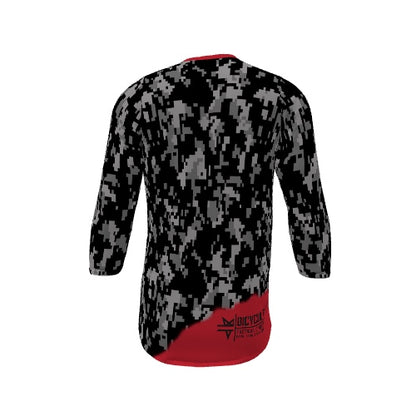 BICYCULT Tactical Division Black-Red 3/4 Sleeve