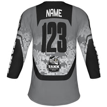 Load image into Gallery viewer, TAKK Gray 3-Quarter Sleeve Jersey - Youth
