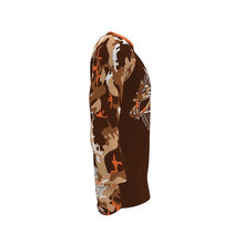 Load image into Gallery viewer, BICYCULT Crew Camo 3/4 Sleeve Brown Orange

