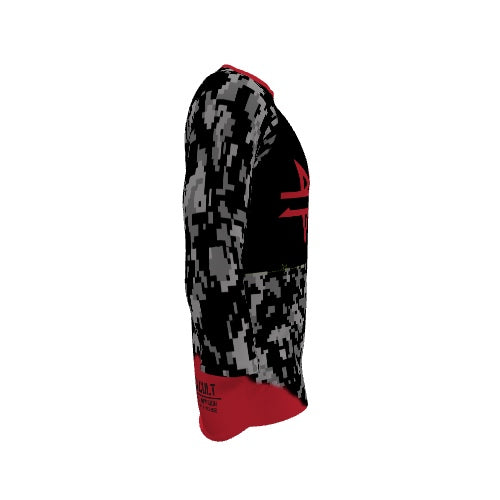 BICYCULT Tactical Division Black-Red 3/4 Sleeve