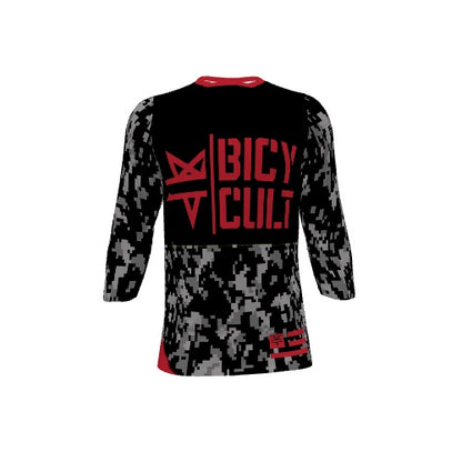 BICYCULT Tactical Division Black-Red 3/4 Sleeve