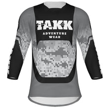 Load image into Gallery viewer, TAKK Gray 3-Quarter Sleeve Jersey - Adult
